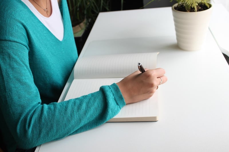 Writer at work